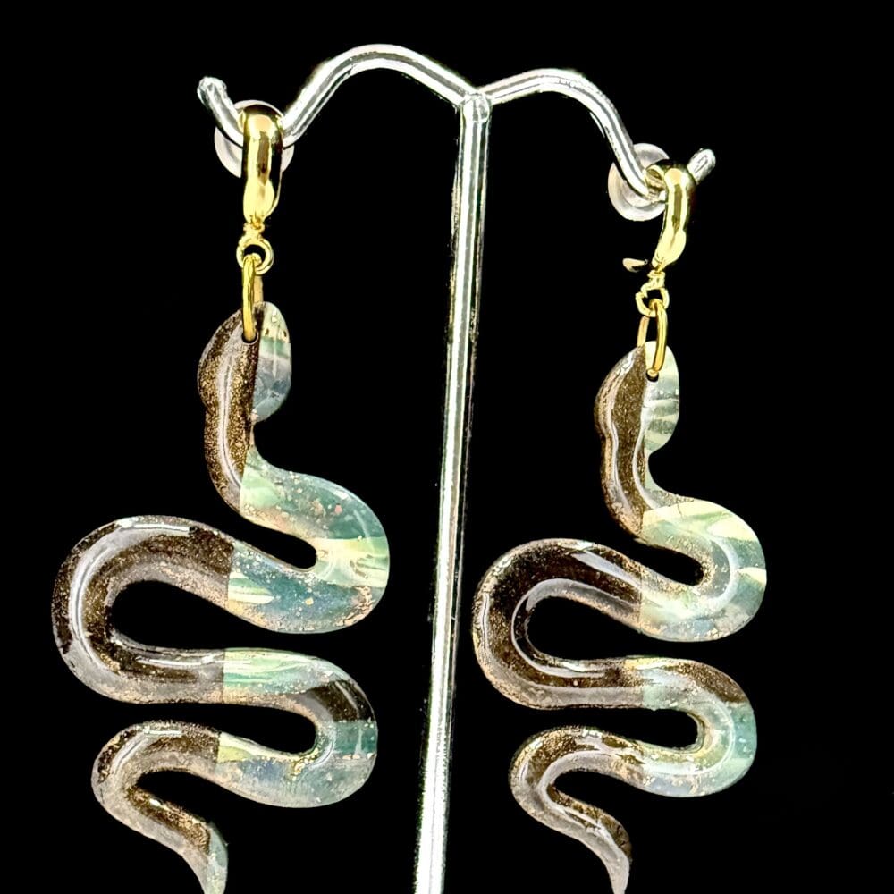 Retro Luxe Snake Earrings