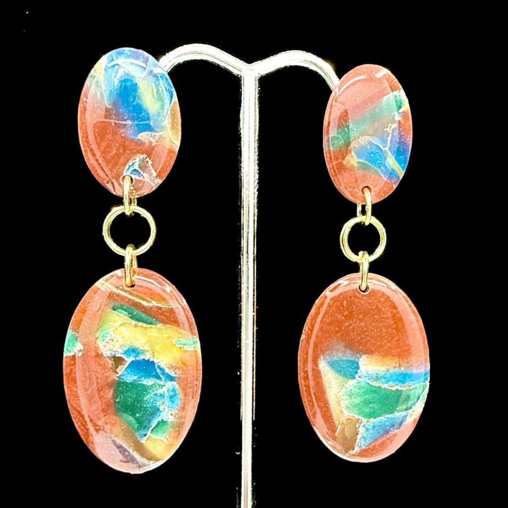 CopperStone Oval Earrings