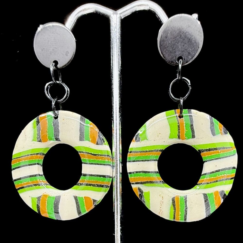 Mantis Collection Drop Hoop Earrings