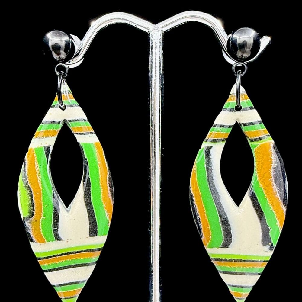 Mantis Elongated Marquise Earrings