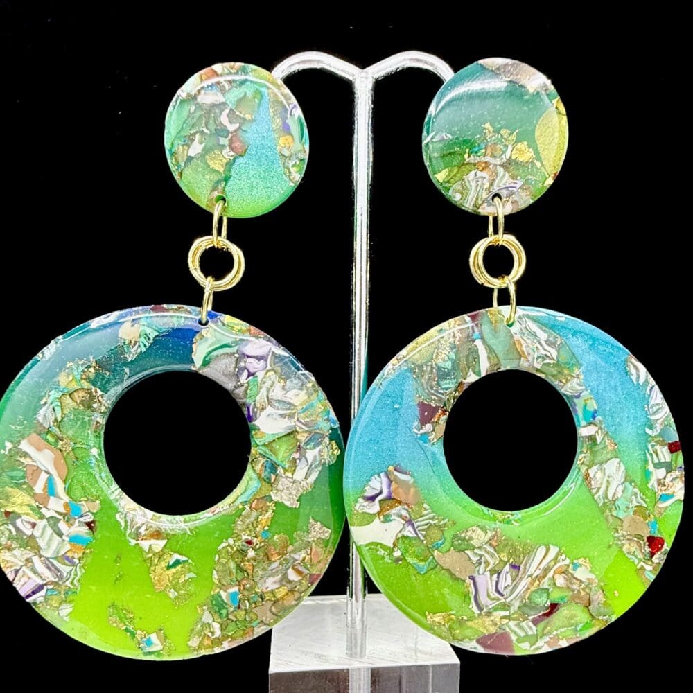 Spring In Bloom Large Hoop Earrings