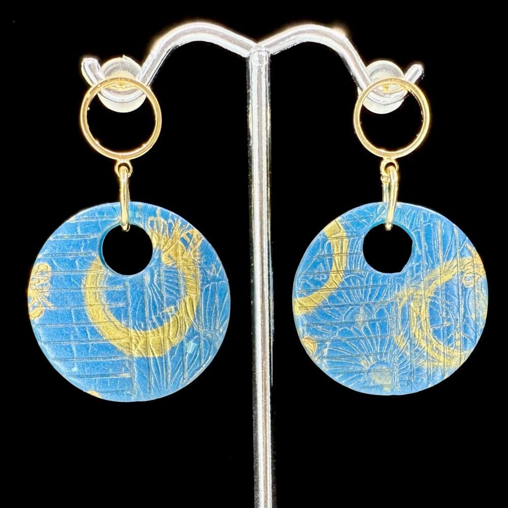 SkyBright Bee Round Short Drop Earrings