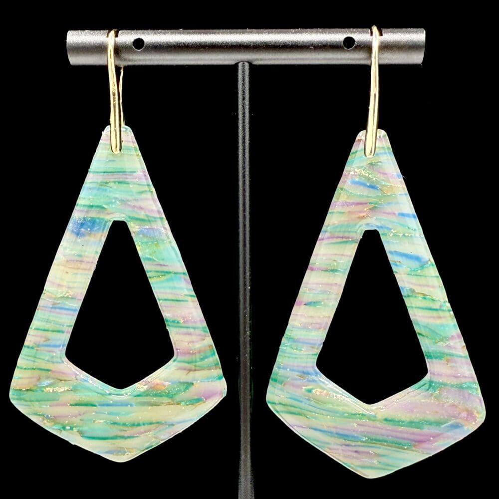 Stained Glass Geometric Statement Earrings