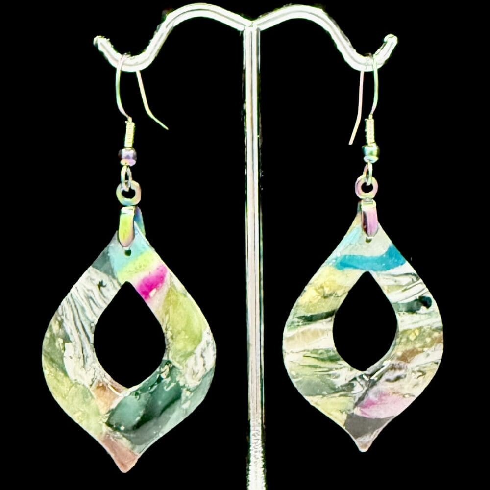 Foliage Fusion Open Marquise Earrings