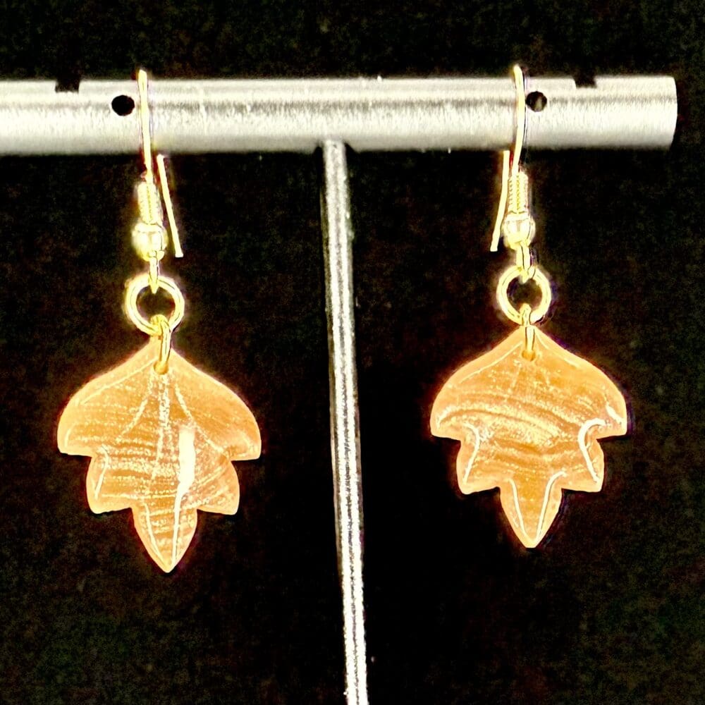 Woodgrain Small Drop Earrings