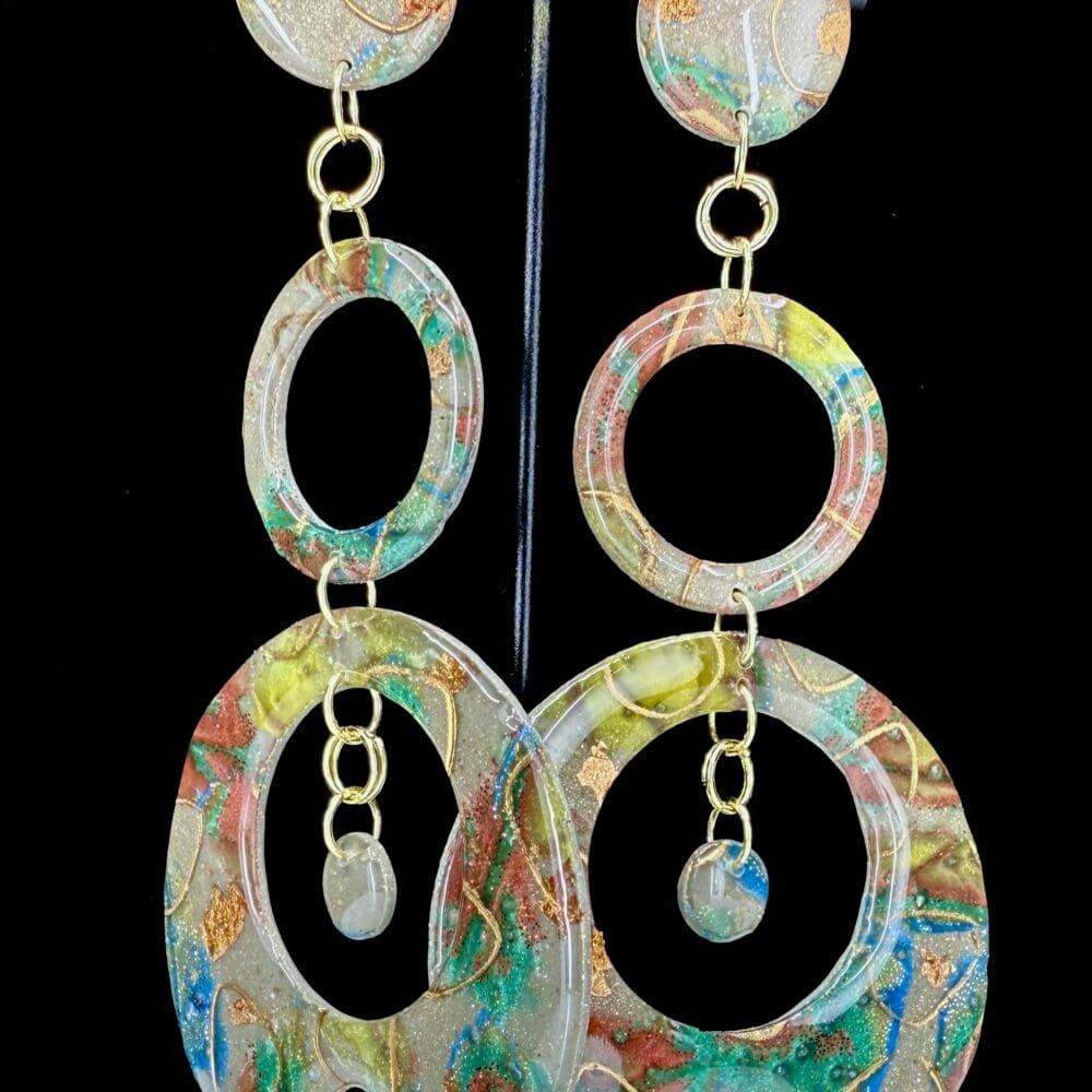 Junk Yard Art Exaggerated Statement Earrings