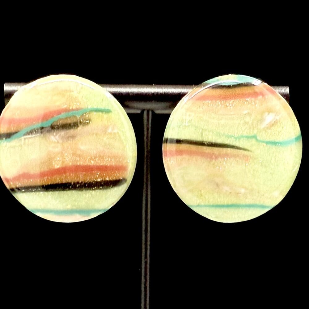 Floating Lines Oversized Stud Earrings