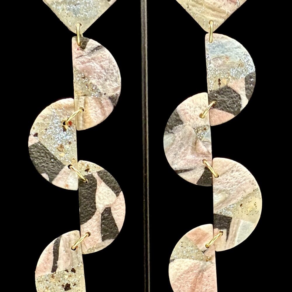 Let&rsquo;s Celebrate Abstract Snake Earrings