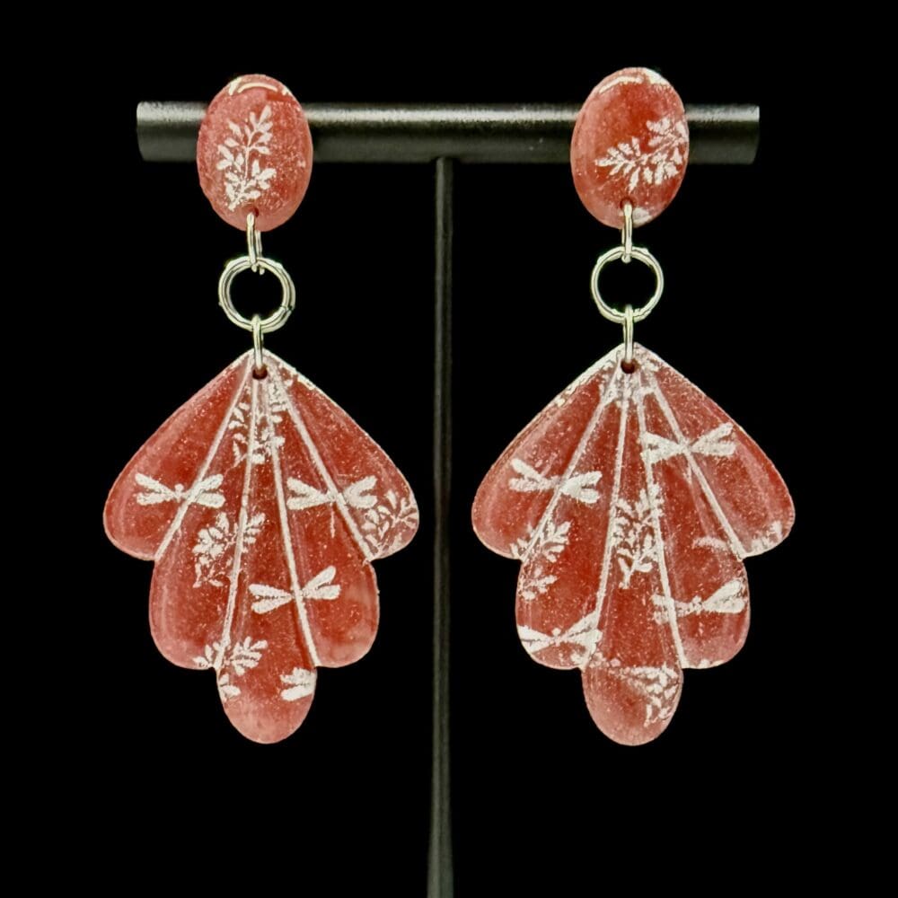 Dragonfly To a Flame Statement Earrings