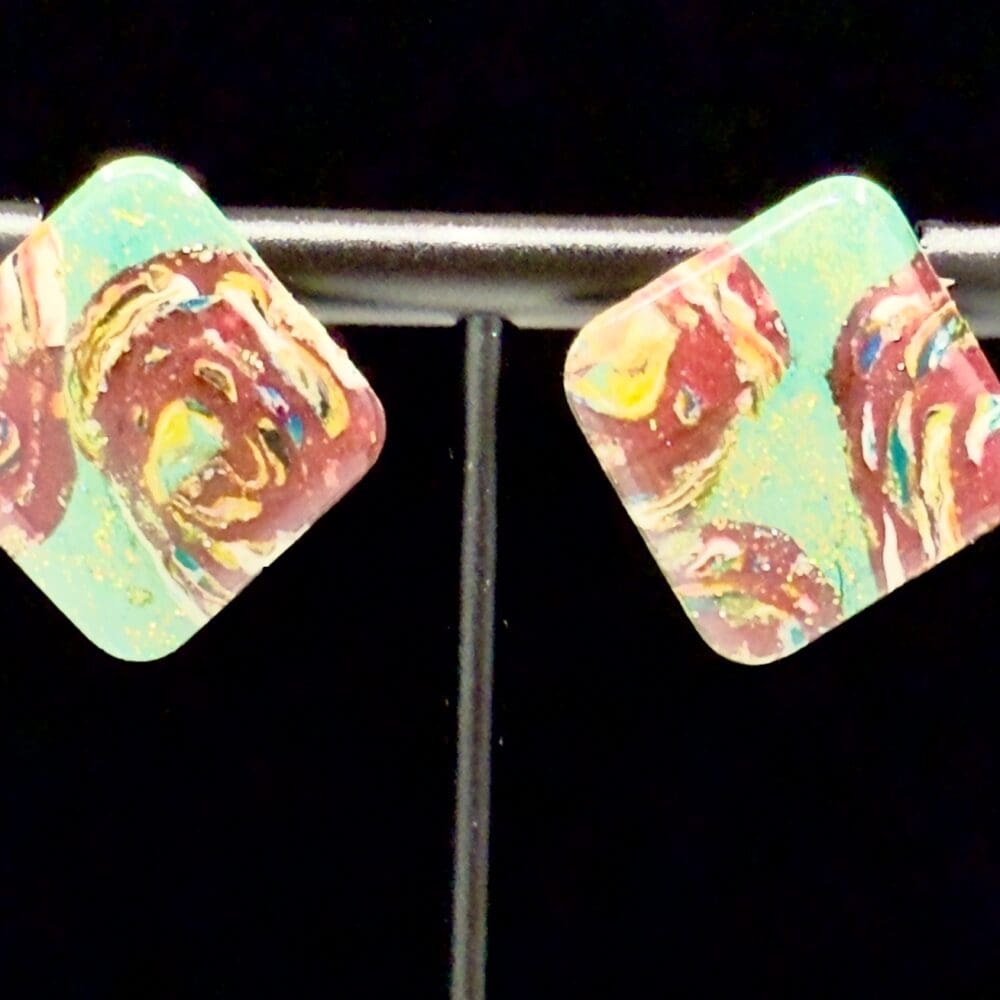 Abstract Christmas Tree Studs