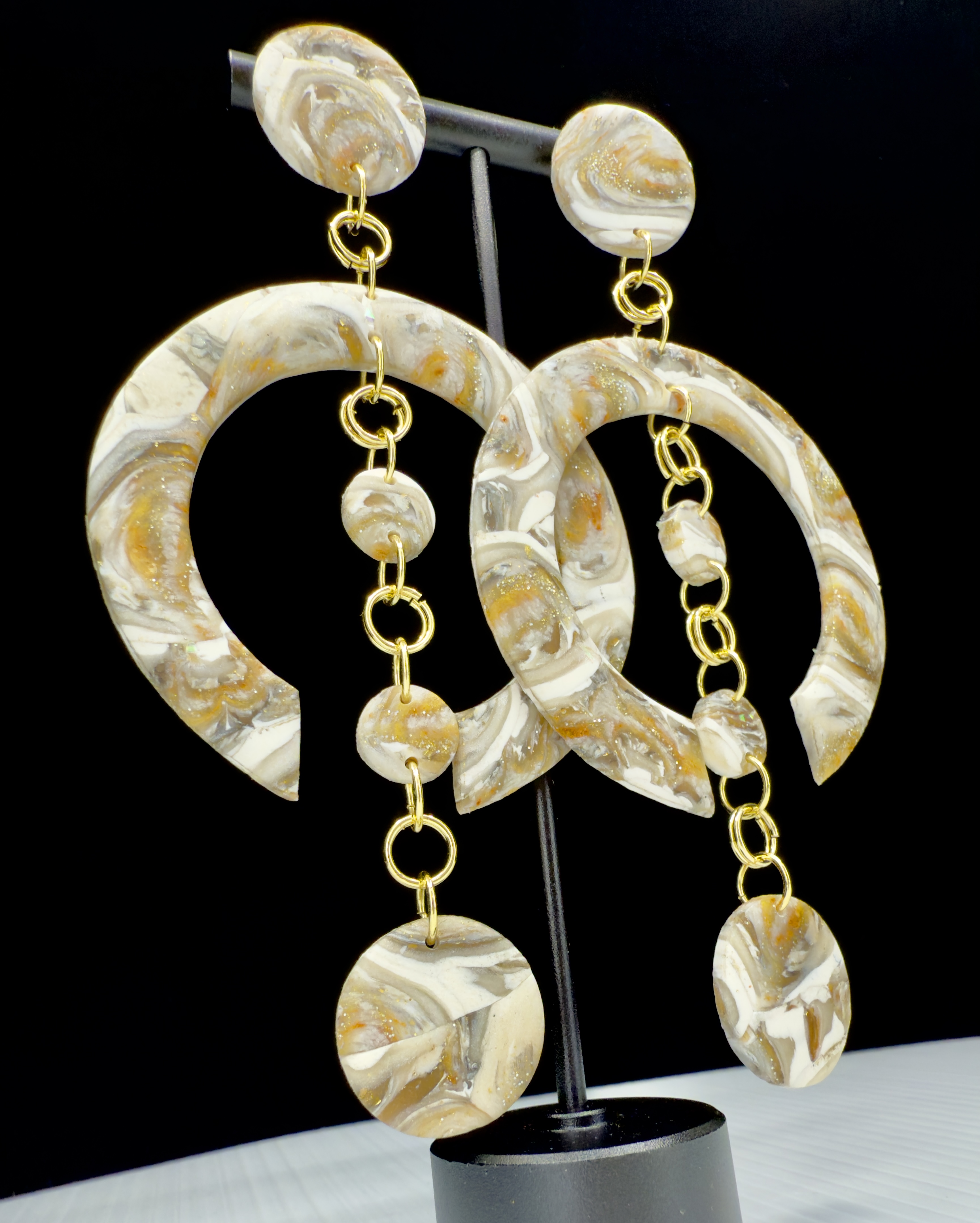 My Anxiety Stack Number One Rustic Stone Earrings