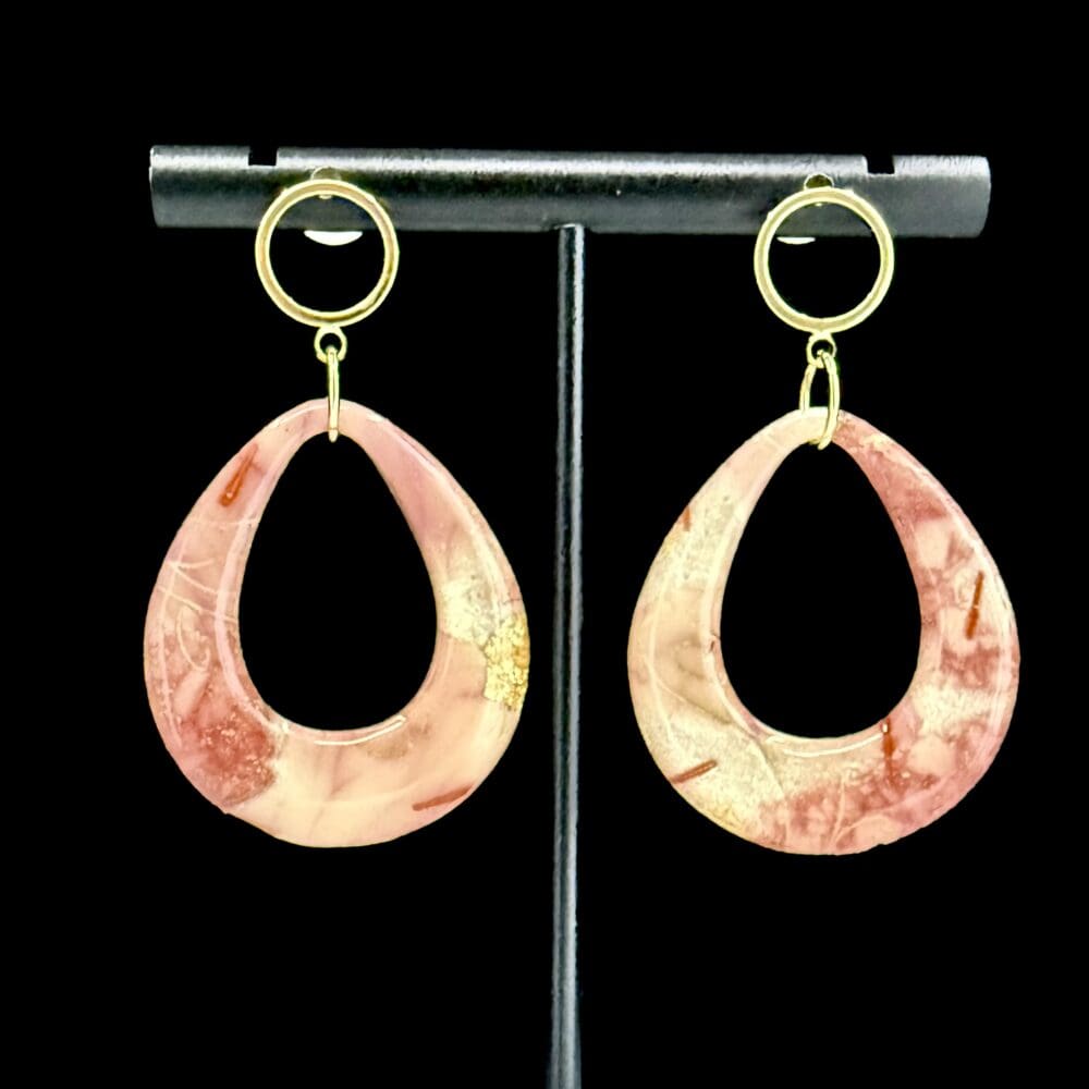 Soft Petals of Romance Hoop Earrings