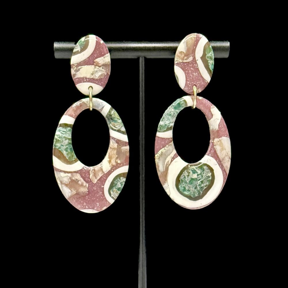 Beachy Romance Soft Oval Drop Earrings