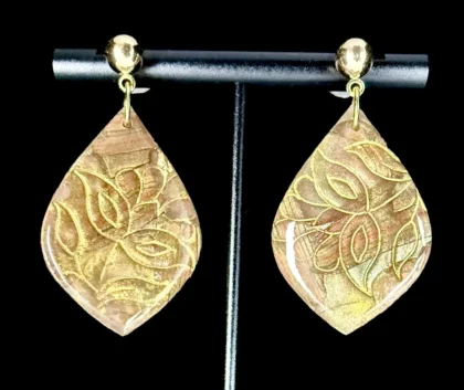 Carpet Bagger Wide Teardrop Earrings