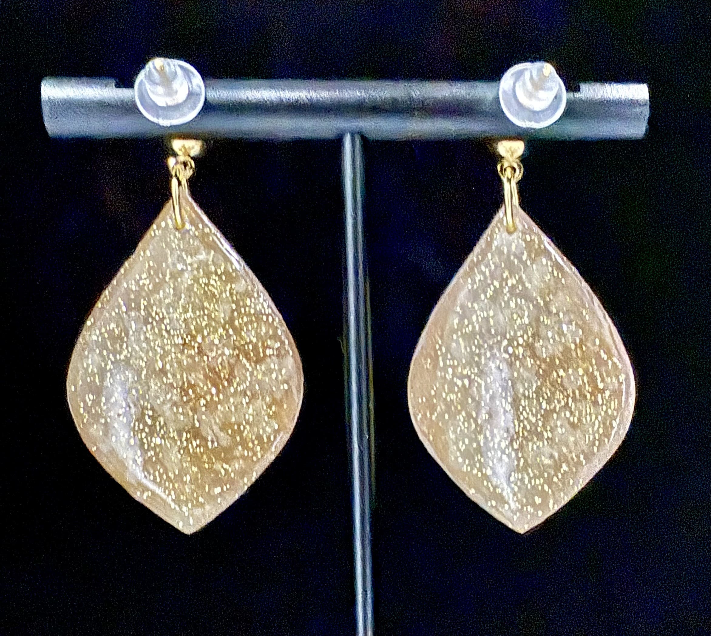 Carpet Bagger Wide Teardrop Earrings - Image 2
