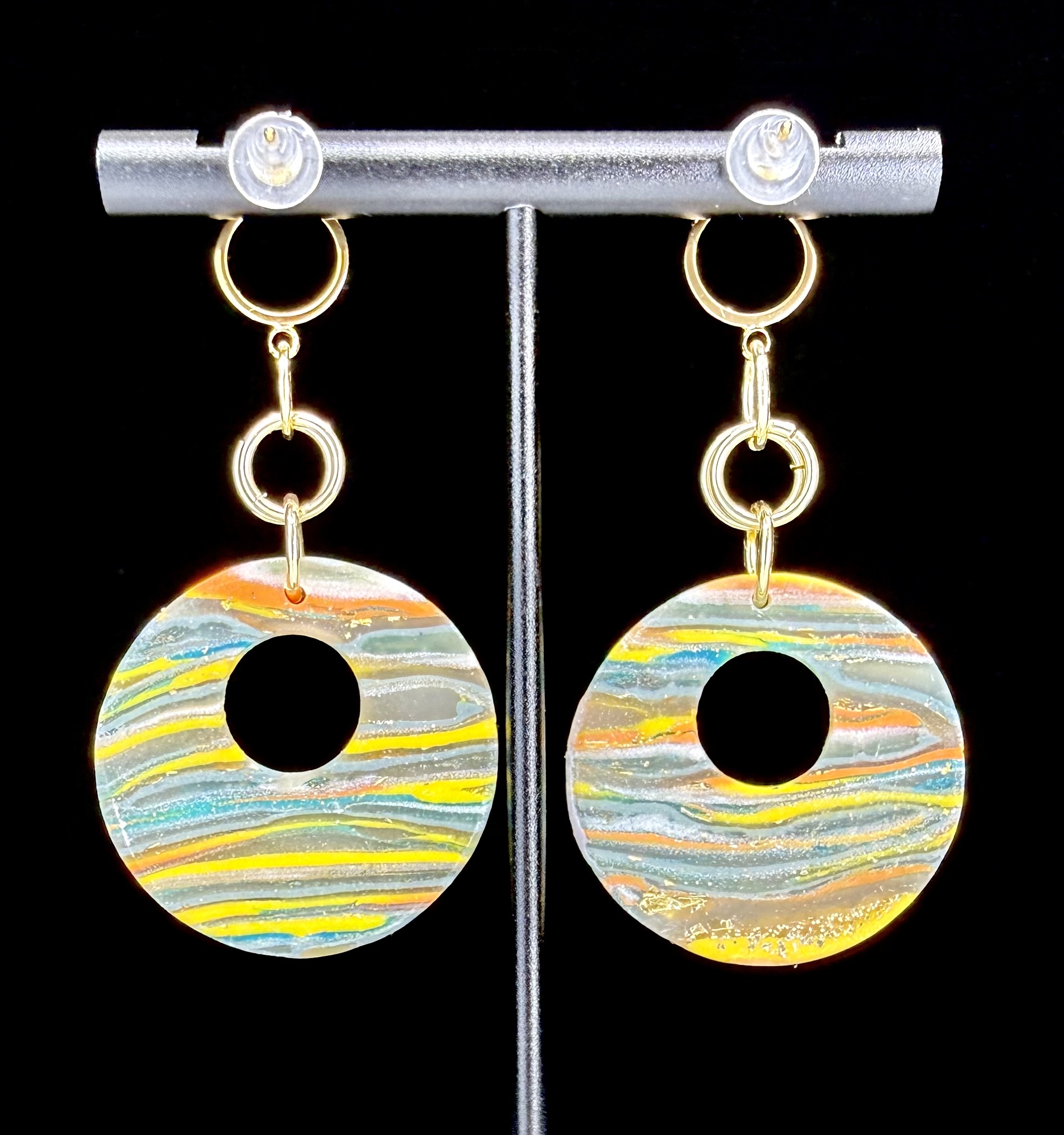 Sunset Tides Small Hoop Earrings - Image 2