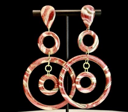Christmas Bells Abstract Earrings