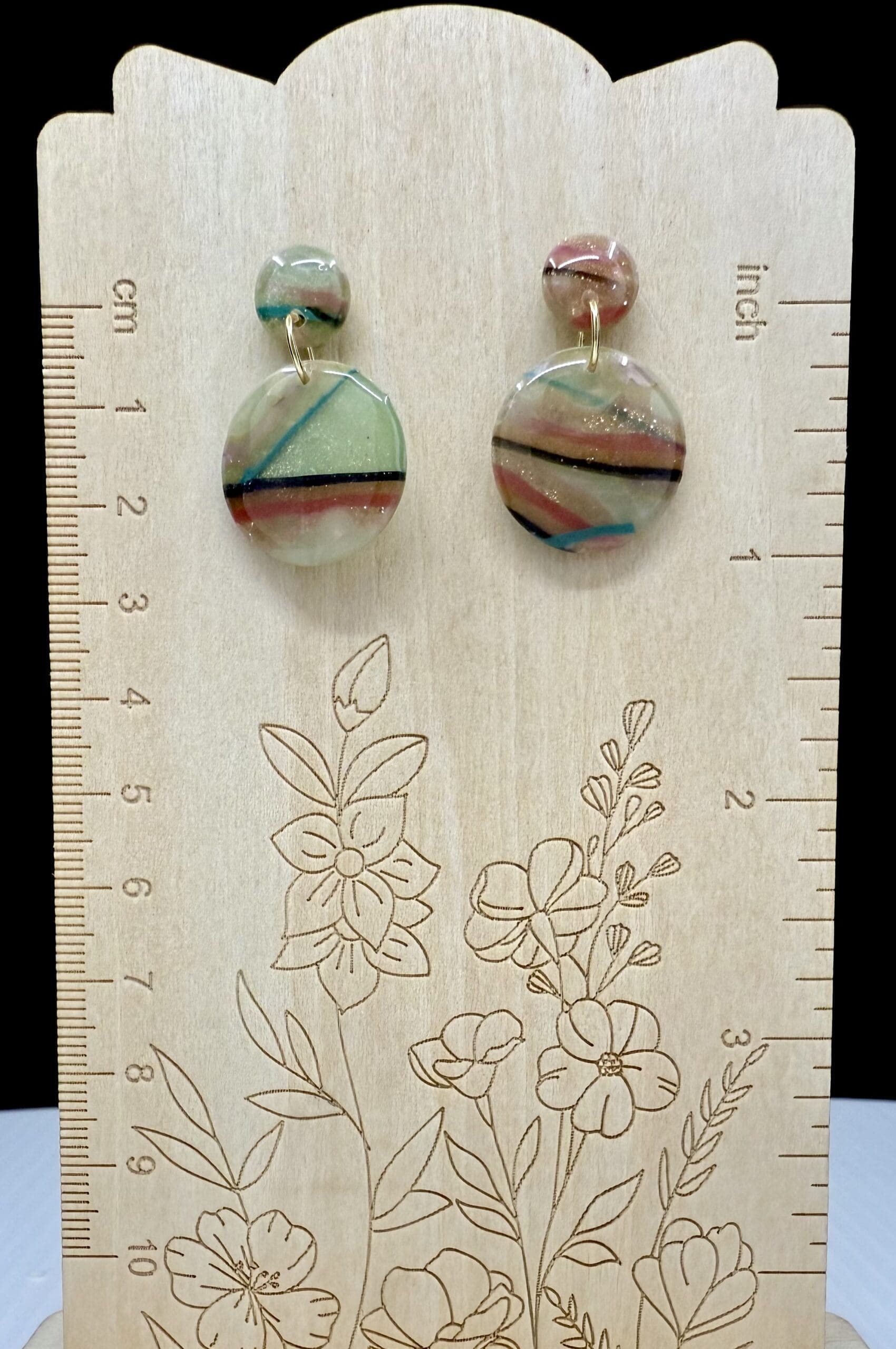 Floating Lines Drop Earrings - Image 3