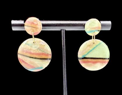Floating Lines Drop Earrings
