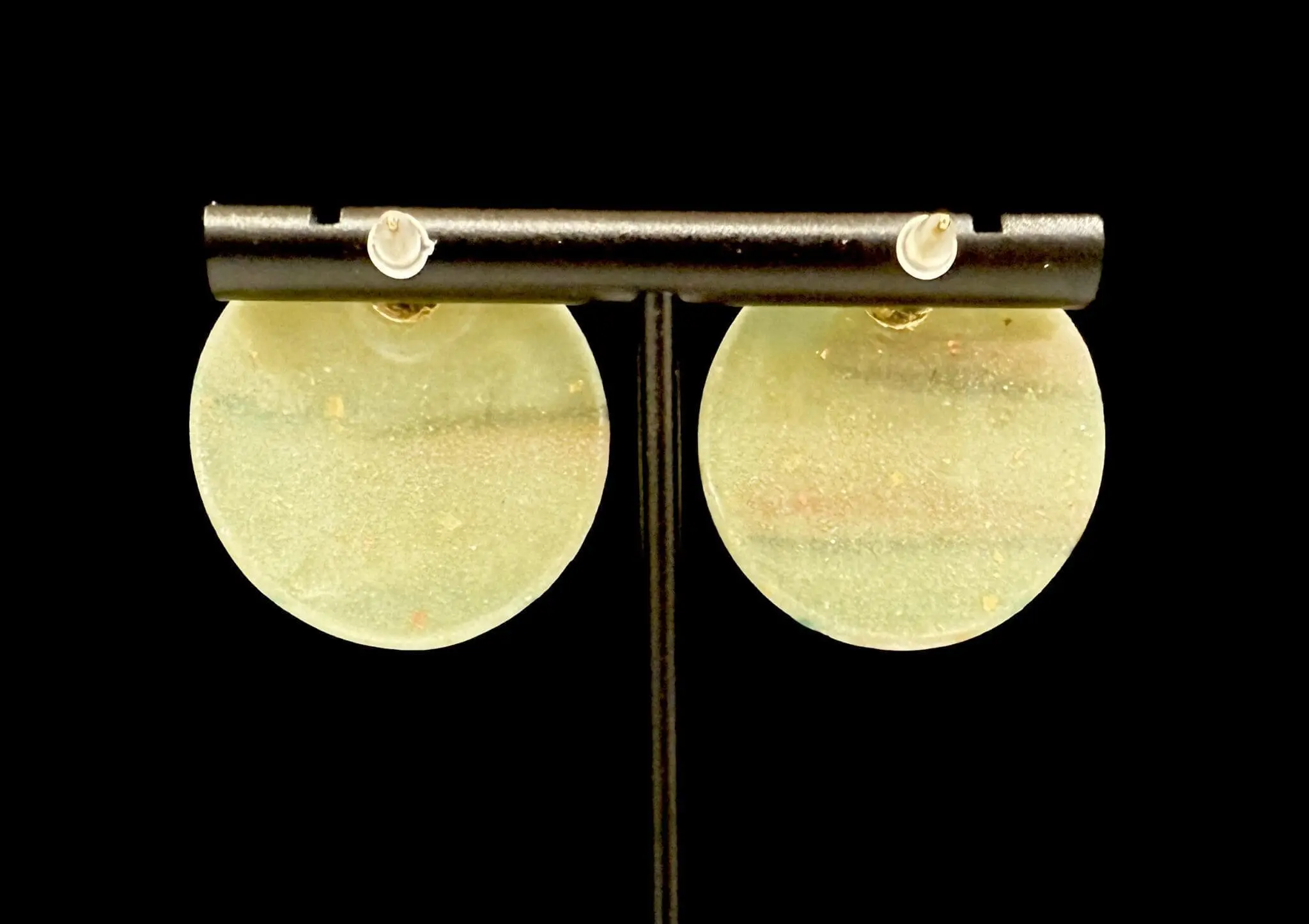 Floating Lines Oversized Stud Earrings - Image 2