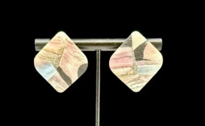 Let’s Celebrate Dimond Shape Stud Earrings