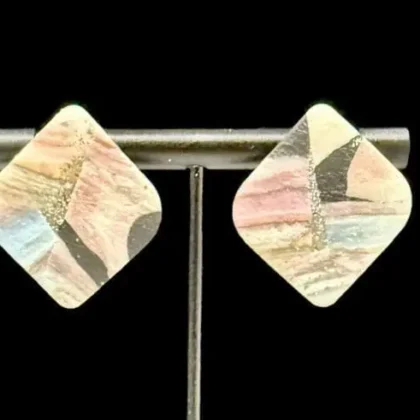 Let’s Celebrate Dimond Shape Stud Earrings