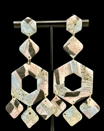 Let’s Celebrate Geometric Chandelier Earrings