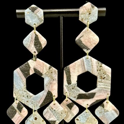 Let’s Celebrate Geometric Chandelier Earrings