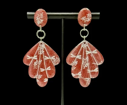 Dragonfly To a Flame Statement Earrings