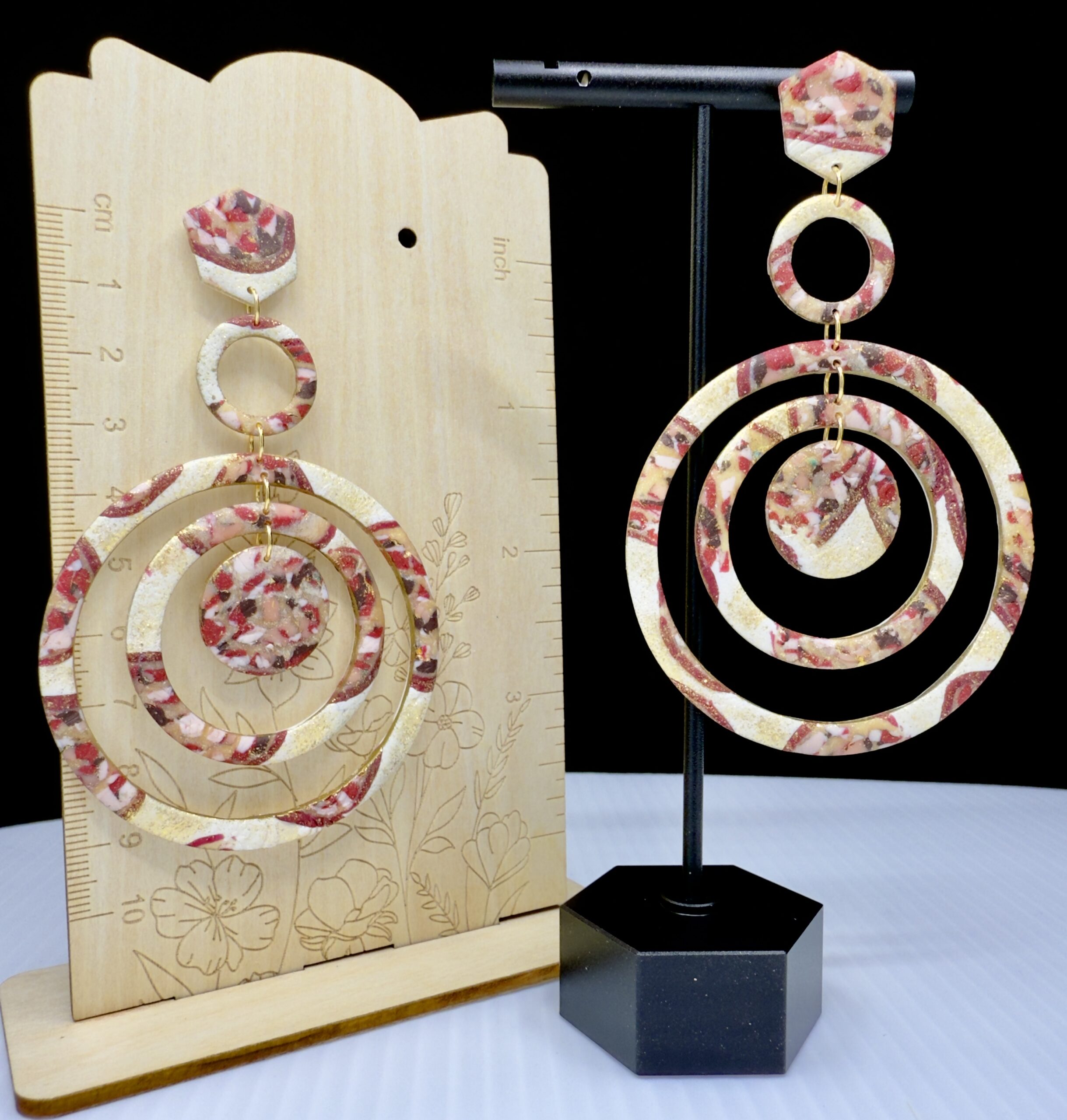 Sandy Romance Multi Hoop Earrings - Image 4