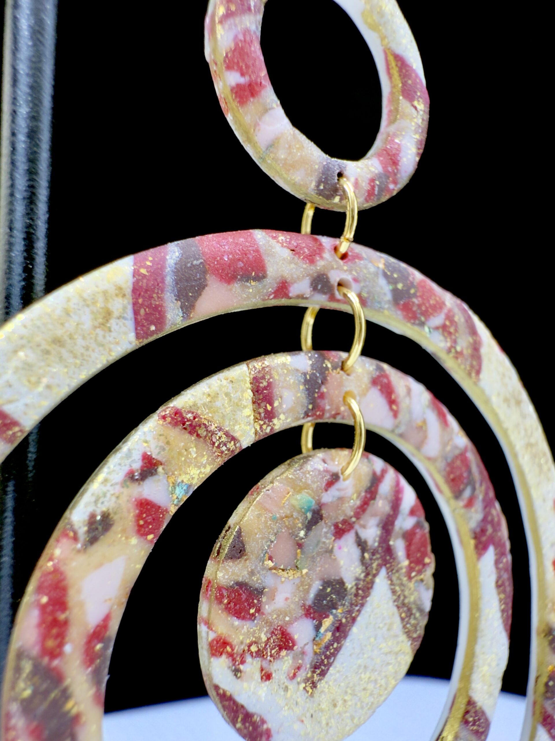Sandy Romance Multi Hoop Earrings - Image 2