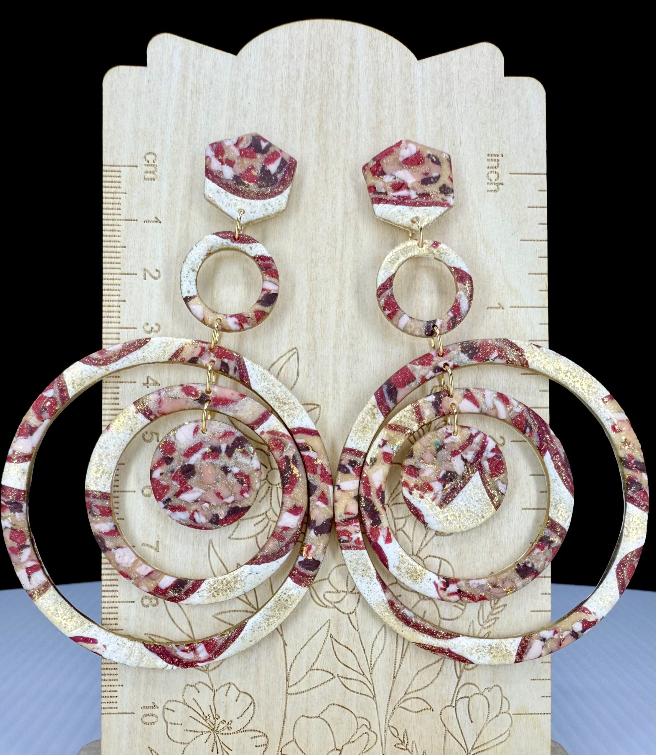 Sandy Romance Multi Hoop Earrings - Image 5