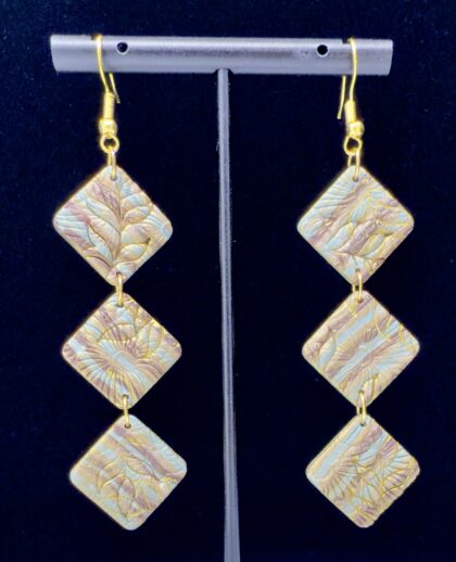 Beach Bum Cascading Diamond Shape Earrings
