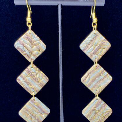 Beach Bum Cascading Diamond Shape Earrings