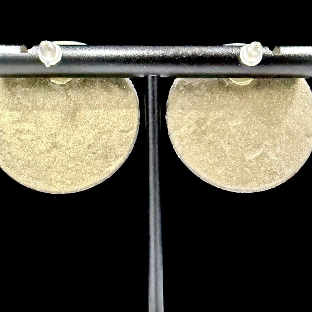 Black and Gold Firework Oversized Stud Earrings - Image 2