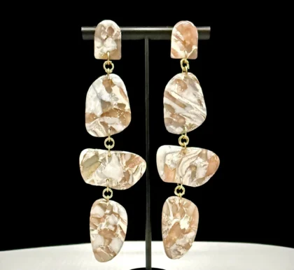 Stone of Time Exaggerated Dangle Earrings