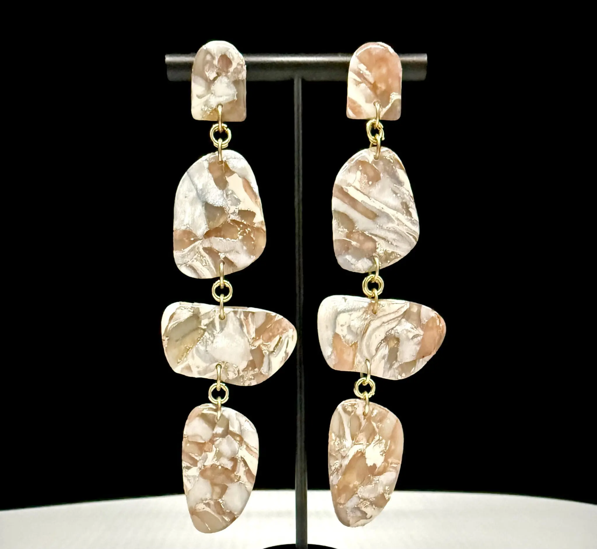 Stone of Time Exaggerated Dangle Earrings
