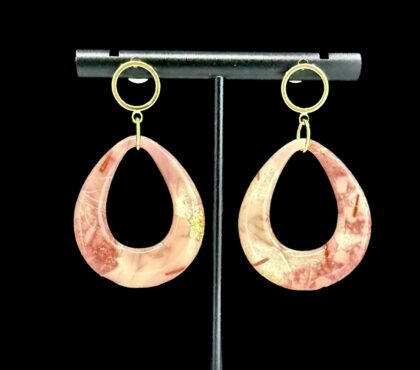 Soft Petals of Romance Hoop Earrings