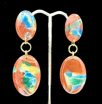 CopperStone Oval Earrings
