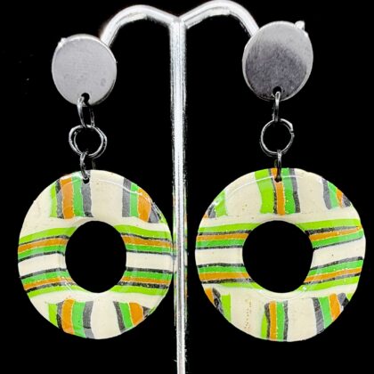Mantis Collection Drop Hoop Earrings