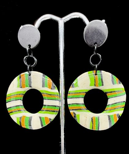 Mantis Collection Drop Hoop Earrings