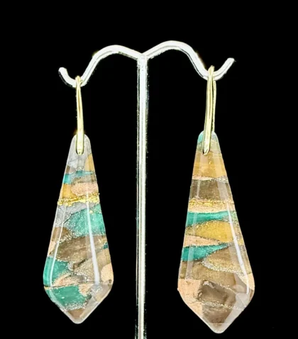 EarthStone Trapezoid Drop Earrings