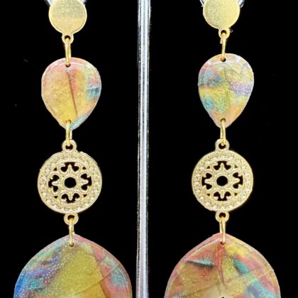 Autumn Radiance Cascading Flower Earrings