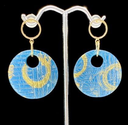 SkyBright Bee Round Short Drop Earrings