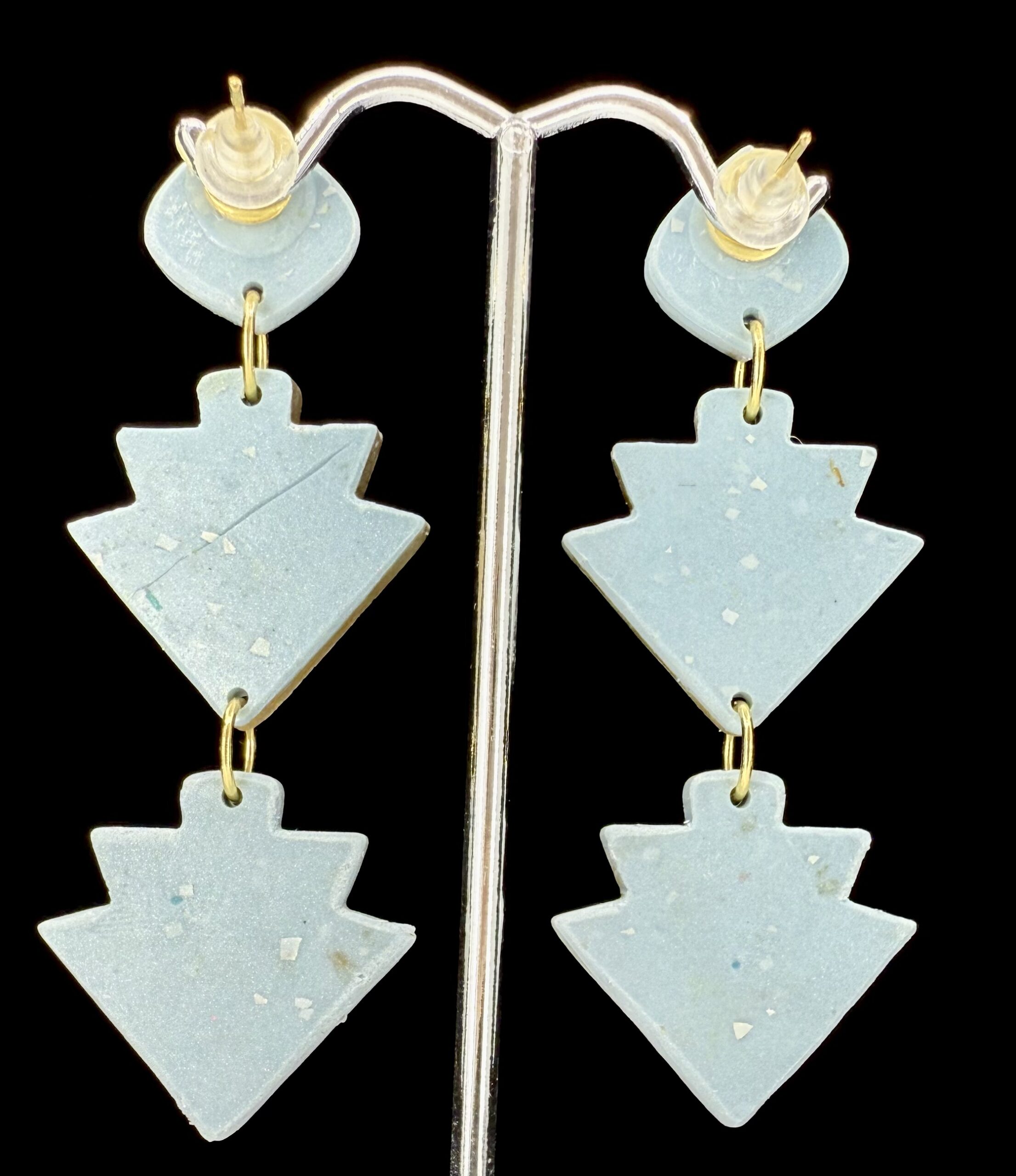 SkyBright Bee Double Fan Drop Earrings - Image 2