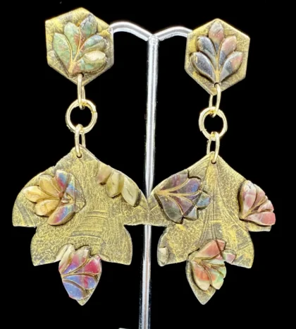 Autumn Harvest Leaves Drop Leaf Earrings
