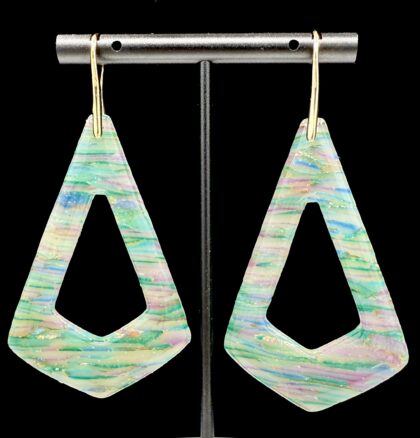 Stained Glass Geometric Statement Earrings