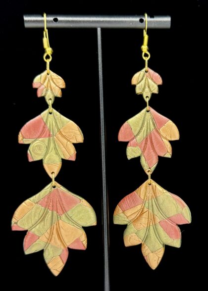 Autumn Cascading Leaf Earrings