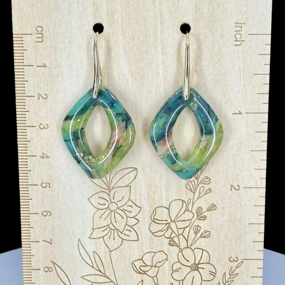 Foliage Collection Open Diamond Earrings - Image 3