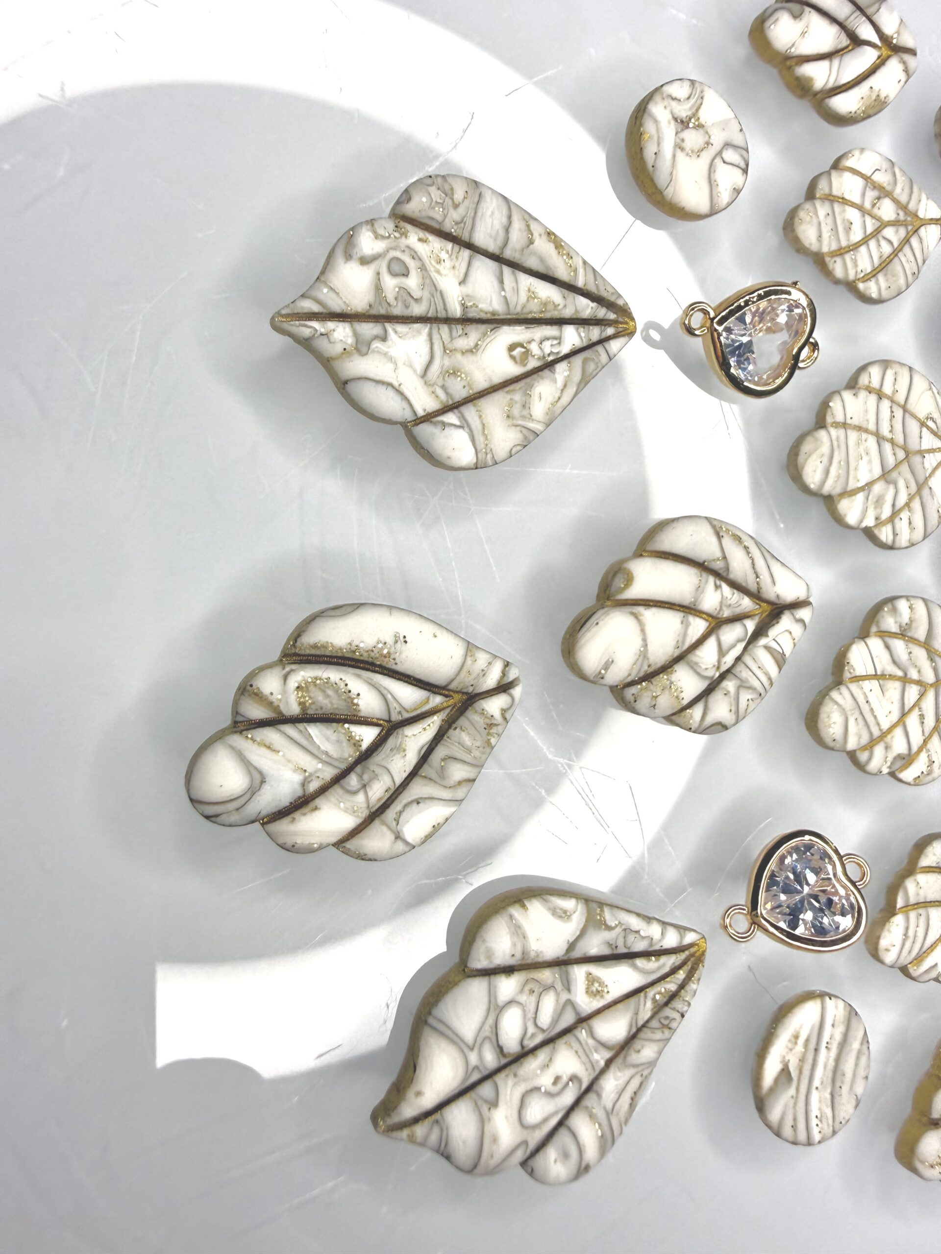 Stone & Gold Botanical Cabochons - Image 4